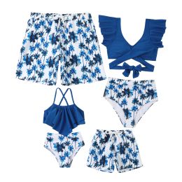 2023 New Style Retailer Family Mother Daughter Bikini Swimwear Beach Bath Swimsuits Mommy and Me Clothes Matching Outfits