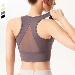 Lu Align Vest Tank Tops Sport Bra igh Impact Women Yoga Gym Fie Active Wear Naked Feelg Meh Sport Longle Cr Build Bra