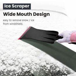 FOSHIO Window Film Installing Bulldozer Squeegee Replaceable Rubber Blade Tool Car Wash Cleaning Long Handle Scraper Snow Shovel