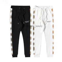 2024 New Mens Pants Brand Designer Co branded Religious Figures Big V Hand Painted Printed Pure Cotton Terry Casual Pants Leggings Jogging Pants for Men and Women M-3XL