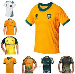 2023 2024 Australia Rugby Jerseys home away 2023 24 Kangaroos Wallaby retro shirt Size S-5XL maillot de National Australia shirtS rugbyYGHJ