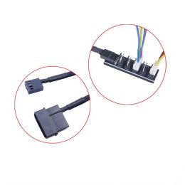 1 To 5 Ports 4 Pin PWM Fan Hub Splitter,PWM Regulator 12V CPU Cooler / Case / Chasis Cooling Fan Power Cable Adapter