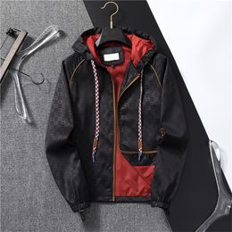 2024 Designer Mens Jacket Spring Autumn Coat Fashion Hooded Jackets Sport Windbreaker Casual Zipper Coats Man Outerwear Clothing Jacket M-3XL