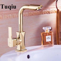 Bathroom Sink Faucets Arrival Water Tap Gold/Rose Gold/Chrome Brass Basin Faucet Swivel Spout Vanity Mixer