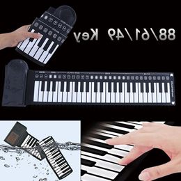 Electronic Hand 88 Piano Music 61 For Key Beginner 240117 Learning Girls Instruments Toys Children Roll Boys Musical Keyboard 49 Kids Ivlhb