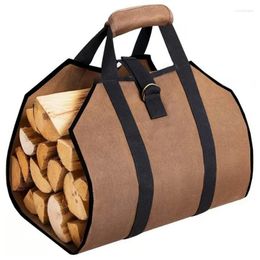 Storage Bags Practical Supersized Canvas Firewood Wood Carrier Bag Log Camping Outdoor Holder Carry Wooden