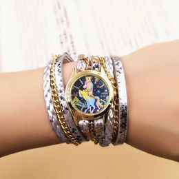 2024 Unicorn Watch Watch Trabled Fomen Bracelet Woven Snake Pattern