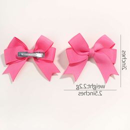 10Pcs/Set Newborn Colorful Ribbon Bowknot Clip for Girls Handmade Hairpins Barrettes Headwear Kids Baby Hair Accessories d70913