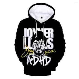 Herren Hoodies Sweatshirts Joyner Lucas 3D -Print Sweatshirt Männer/Frauen Mode lässig Kapuze übergroß