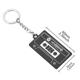 Customized Spotify Scan Code Keychain Pendant Men Women Boys Girls Gift Acrylic Keychains Spotify Song Music Code Jewelry