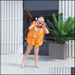 Children'S Swimwear Children Inflable Baby Life Jacket Floating Swimsuits Buoyancy Swimming Vest Drop Delivery Sports Outdoors Water B Otwu2