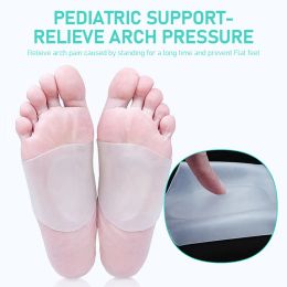 2Pcs Silicone Foot Arch Pad Orthopedic Shoe Pads Flat Feet Insole Flat Foot Corrector Plantar Fasciitis Support Hot Sale