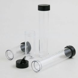 2pcs Empty 10ml 20ml clear plastic tube plastic bottle Test Tube Shape With cap used for beads Jewellery storage