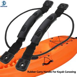 New Inflatable Kayak Paddle Handle with Bungee Cord Canoe Handle Boat Side Mount Paddle Park Handle with Screws Boat Accessories
