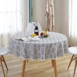 Table Cloth Cotton Linen Cover American Round Tea Literary Retro Party Decoration Modern Tablecloth