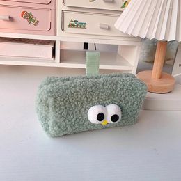 Storage Bags Plush Makeup Bag Pencil Case Zipper Cosmetic Lipstick Organiser Travel Make Up Pouch Stationery