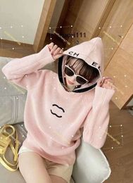 2024 Casual Knit Ccity Sleeve żeńskie bluzy marka luksusowy projektant designerski swetry kreski kobiety luźne styl długie damskie czerwone 552ess