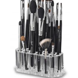 26 Holes Nail Art Brush Organizer Desktop Eyeliner Lip Liner Pencil Holder Makeup Display Stand Shelf Cosmetic Storage Box