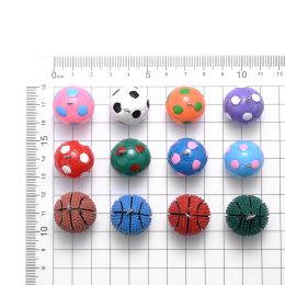 iYOE Mix Acrylic/Wooden Spacer Beads Sport Ball Tennis Basketball Rugby Beads For Jewelry Making Accessories DIY Supplies