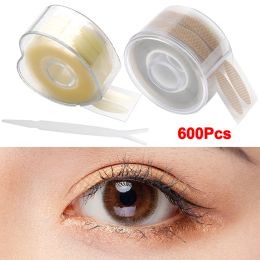 600PCS Invisible Double Eyelid Stickers Self Adhesive Eyelid Tape Stickers S/L Makeup Clear/Beige Big Eyes Eyelid Sticker Tool