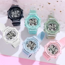 Synok moda dla dzieci zegarki sportowe 50 m Wodoodporne elektroniczne na rękę Zatrzymaj zegar zegar dzieci cyfrowe zegarek dla chłopców dziewczęta