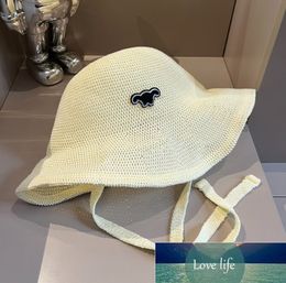 Quality Handmade Crocheted Sun Hat Raffia Hat Sun-Proof and Breathable Summer Fisherman Hats