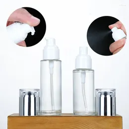 Storage Bottles YUXI Clear Bottle Glass Spray Portable Travel Sample Toner Lotion Cream