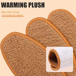 Plush Warm Insole for Shoes Thicken Snow Boots Shoe Sole Men Woman Heating PadsThermal Insert Winter Sports Running Insoles