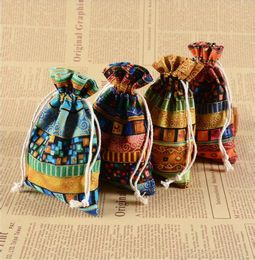 100pcs Jewelry Packaging Wedding Favor Gift Pouch Storage bag Linen Fabric Christmas Party candy Bags 10cm14cm 3975369