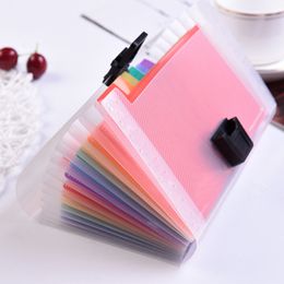 13 Grids Multi-layer File Folder Bill Receipt Sorting Organiser Storage Bag Expanding Wallet Filing Products Office Supplies
