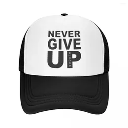 Ball Caps Never Give Up Trucker Hat Men Women Personalized Adjustable Adult You'll Walk Alone Baseball Cap Hip Hop Snapback