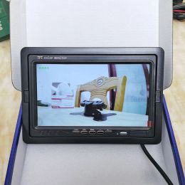 Diykit 1024x600 AHD 7 인치 TFT LCD 자동차 HD 모니터 리어 뷰 모니터 지원 1080p 카메라 2 x 4 핀 비디오 입력