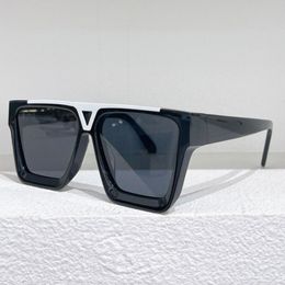 designer sunglasses Z1502E EVIDENCE SUNGLASSES Mens black and white frame glasses beach vacation UV 400 Occhiale Uomo with box 299Y