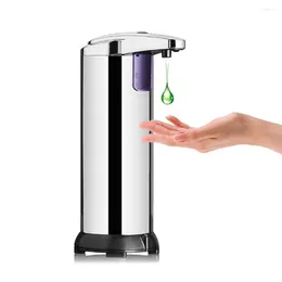 Liquid Soap Dispenser 280ml Stainless Steel Automatic Shower Hands-free Infrared Sensor Foaming Machine Hand Washer Holder