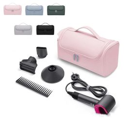 PU flip storage bag for hair dryer waterproof Hangable travel beach makeup organizer makeup strike handbag 240507