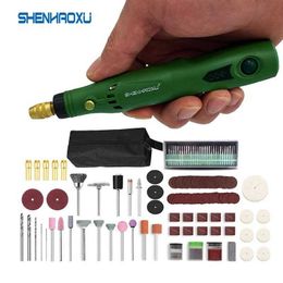 Other Garden Tools Ropeless mini drill rotary tool carving pen Dremel tool accessory set can research and grind 3.7V with multifunctional home DIY S2452511