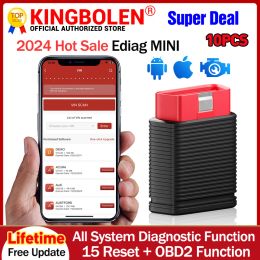 10pcs/Lot Kingbolen Ediag Mini Car Diagnostic Tools All System 15 Resetive Lifetime Free OBD2 Code Scanner