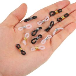 50pcs Eyeglass Chain Ends Adjustable Silicone Rubber Connectors For DIY Sunglasses Eye Glasses Holder Necklace Jewellery Making