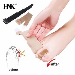 Toe Finger Straightener Hammer Toe Hallux Valgus Corrector Bandage Toe Separator Splint Wraps Foot Care Supplies