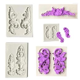 Baking Moulds 1 Piece Border Silicone Mould Fondant Cake Decorating Tools Chocolate Gumpaste Mould