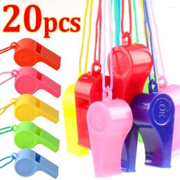 Party Favor Mini Plastic Whistle Multifunction With Rope Kids Football Soccer Rugby Cheerleading Children Toys Birthday Gifts