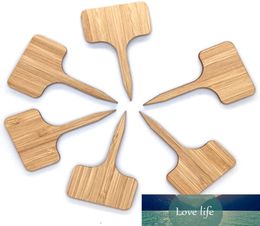 100Pcs Garden Plant Labels Bamboo TType Tags Markers Nursery Pots Garden Decoration Seedling Tray Mark Tools2100212