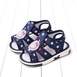 Summer Children Infant Toddler Shoes Sandals Flat Bottom Non Slip OpenToe Hollow Breathable Soft Sandal for Girls 0-3Years L2405