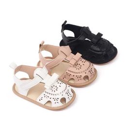 First Walkers Baby girl sandals toddler summer shoes baby soft rubber soles cute bow baby sandals for 1 year d240525