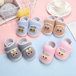 First Walkers Baby cartoon shoes baby animal cotton shoes baby anti slip soft sole casual walking shoes newborn first walking shoes d240525