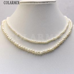 Choker 5 Pieces Tiny Pearl Necklace Natural Beads For DIY Jewelry Making Mix Size Beaded 9700