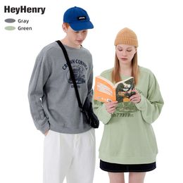 0nky Men's T-shirts Henry Round Neck Pullover Loose Mens and Womens Couples Sweater Casual New Korean Spring Long Sleeve Top Fashion