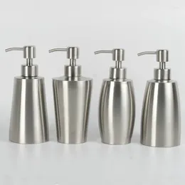 Liquid Soap Dispenser Silver 304 Stainless Steel Dispensers Conical Hand Sanitizer Bottle 350ml Shampoo