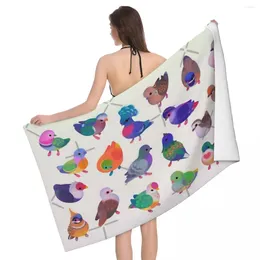 Towel Wild Pigeon -bright 80x130cm Bath Water-absorbent For School Traveller