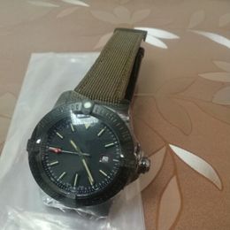 2020 Luxury Watch Mechanical Automatic Black Dial Titanium Nylon Strap V1731110-BD74GCVT 44mm Fashion Mens Wristwatches New Version 227C